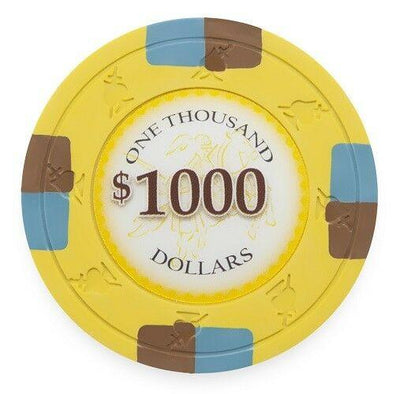 $1000 One Thousand Dollar Poker Knights 13.5 Gram 100 Poker Chips