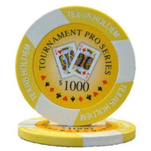 $1000 Yellow Tournament Pro 11.5 Gram - 100 Poker Chips