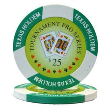 CLEARANCE $25 Green Tournament Pro 11.5 Gram - 500 Poker Chips