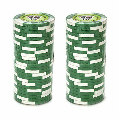 CLEARANCE $25 Green Tournament Pro 11.5 Gram - 500 Poker Chips