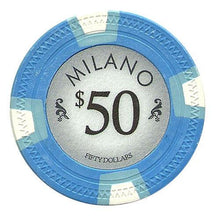 $50 Fifty Dollar Milano 10 Gram Pure Clay Poker Chips