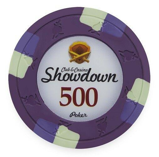 $500 Purple Showdown Casino 13.5 Gram - 100 Poker Chips