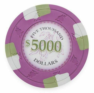 $5000 Five Thousand Dollar Poker Knights 13.5 Gram 100 Poker Chips