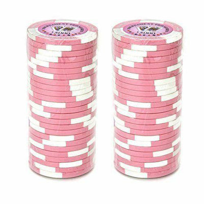 CLEARANCE $5000 Pink Tournament Pro 11.5 Gram - 500 Poker Chips