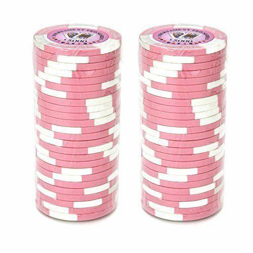 $5000 Pink Tournament Pro 11.5 Gram - 100 Poker Chips