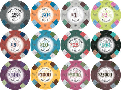 Chips - 800 Royal Poker Knights 13.5 Gram Poker Chips Bulk
