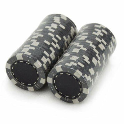 Black Striped Dice 11.5 Gram - 100 Poker Chips