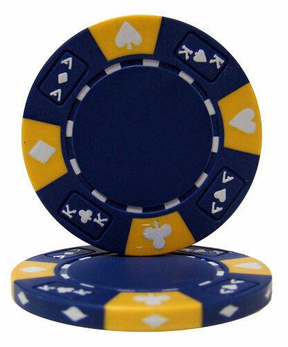 Blue Ace King Suited 14 Gram - 100 Poker Chips