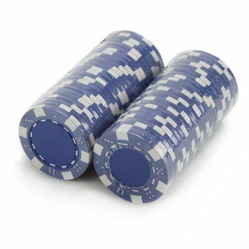 Blue Striped Dice 11.5 Gram - 100 Poker Chips