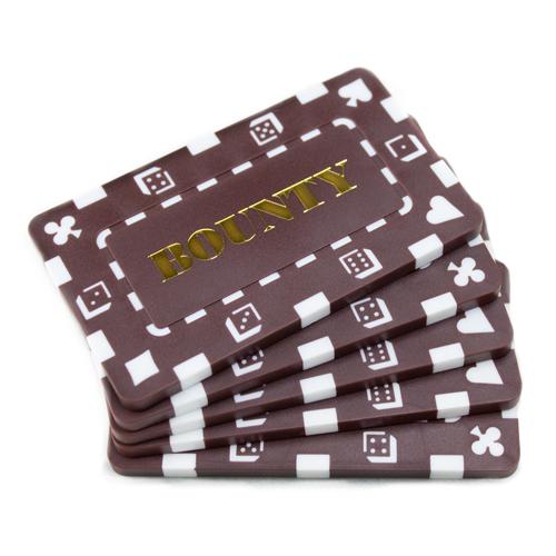 Chips - Bounty Brown Square Chips Rectangular Poker Plaques