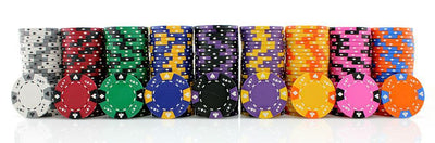 Orange Ace King Suited 14 Gram - 100 Poker Chips