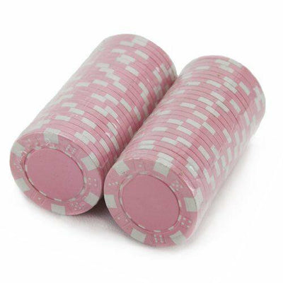 Pink Striped Dice 11.5 Gram - 100 Poker Chips