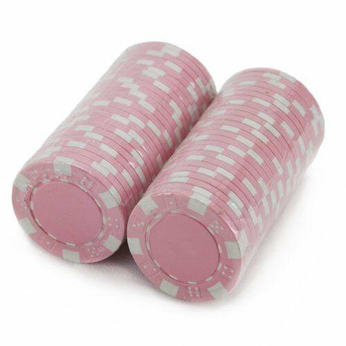 Pink Striped Dice 11.5 Gram - 100 Poker Chips