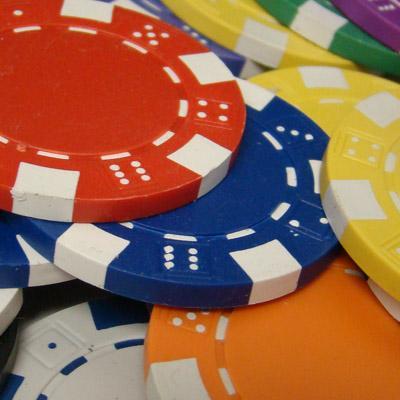 Red Striped Dice 11.5 Gram - 100 Poker Chips