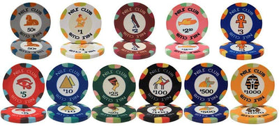 Chips - Sample Pack Nile Club 10 Gram Ceramic Poker Chips
