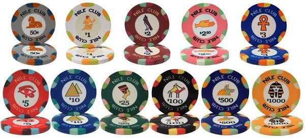 Chips - Sample Pack Nile Club 10 Gram Ceramic Poker Chips