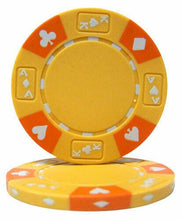 Yellow Ace King Suited 14 Gram - 100 Poker Chips