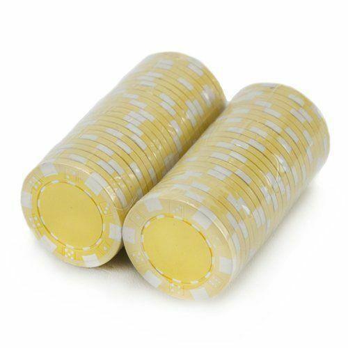 Yellow Striped Dice 11.5 Gram - 100 Poker Chips