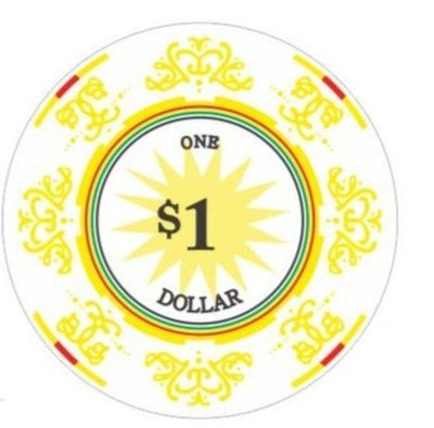 $1 Classic Ceramic 10 Gram Poker Chips