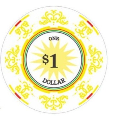 $1 Classic Ceramic 10 Gram Poker Chips