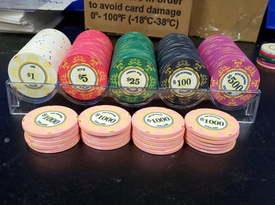 $500 Classic Ceramic 10 Gram Poker Chips