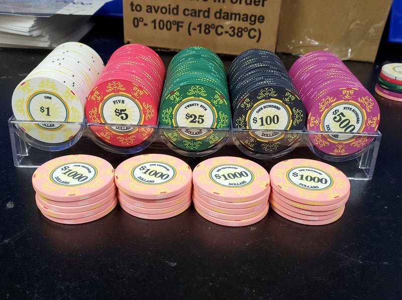 $100 Classic Ceramic 10 Gram Poker Chips