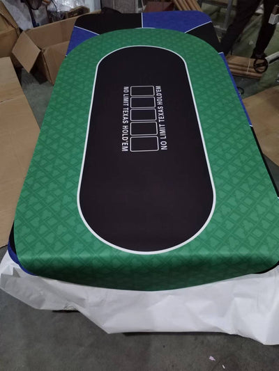 Roll & Play Green Suited Rubber Poker Table Mat 70x35