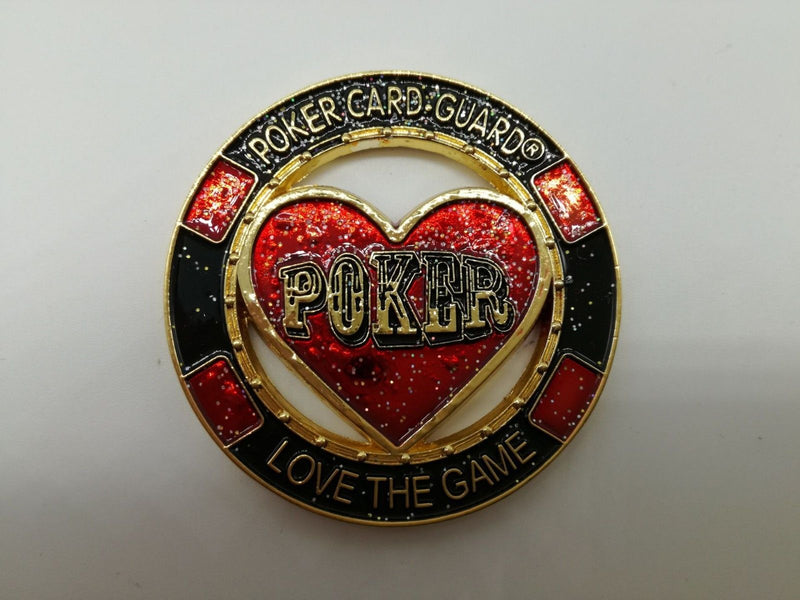Heart Love Poker Poker Card Guard