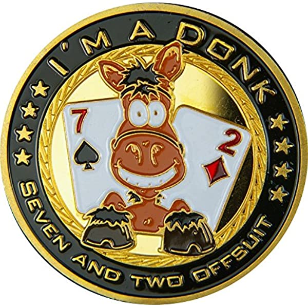 Moeda Poker I'm A Donk! Token Card Guard Protetor Plástico | Brasil Moeda Poker I'm A Donk! Token Card Guard Protetor Plástico | Brasil