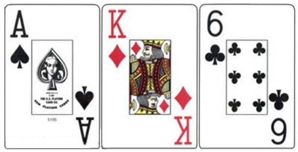 Kem Cards Black Gold Arrow Poker Size Jumbo Index