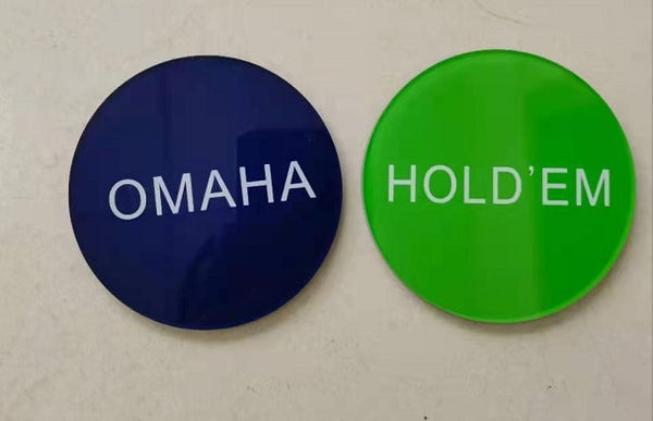 Hold ' Em / Omaha 3" Button Double Sided