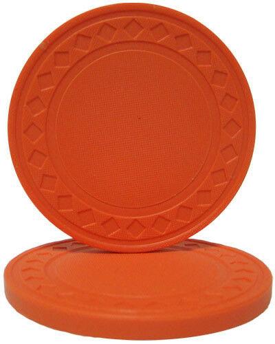 Orange Super Diamond 8.5 Gram - 100 Poker Chips