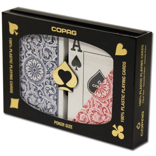 Playing Cards - 1 Dozen 12 Sets Copag Cards Red Blue Bridge Size Jumbo Index