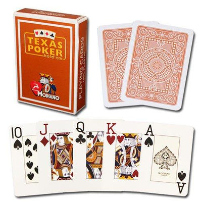 Playing Cards - 2 Decks Of Modiano 100% Plastic Cards Poker Jumbo