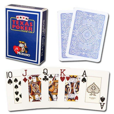 Playing Cards - 2 Decks Of Modiano 100% Plastic Cards Poker Jumbo