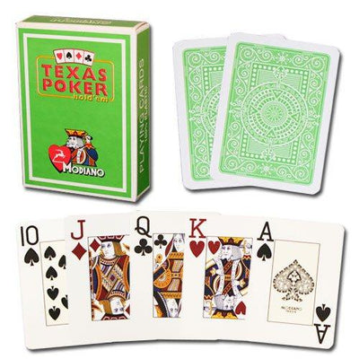 Playing Cards - 2 Decks Of Modiano 100% Plastic Cards Poker Jumbo