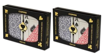 Playing Cards - 2 Sets Copag Cards Red Blue Poker Size Jumbo Index