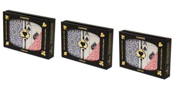 Playing Cards - 3 SET SPECIAL Copag 100% Plastic Playing Cards