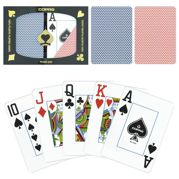 Copag Cards EXPORT Red Blue Poker Size Jumbo Index