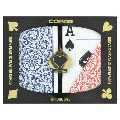 Playing Cards - Copag Cards Red Blue Bridge Size Jumbo Index