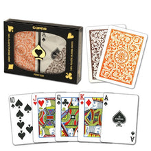 Playing Cards - Copag Orange Brown Poker Size Standard Index