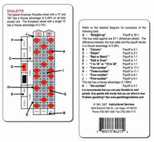 Roulette Strategy Card - 6 Qty