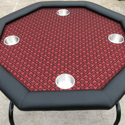 Red Two-Tone Suited Speed Cloth 100% Polyester Poker Table Felt 120x60