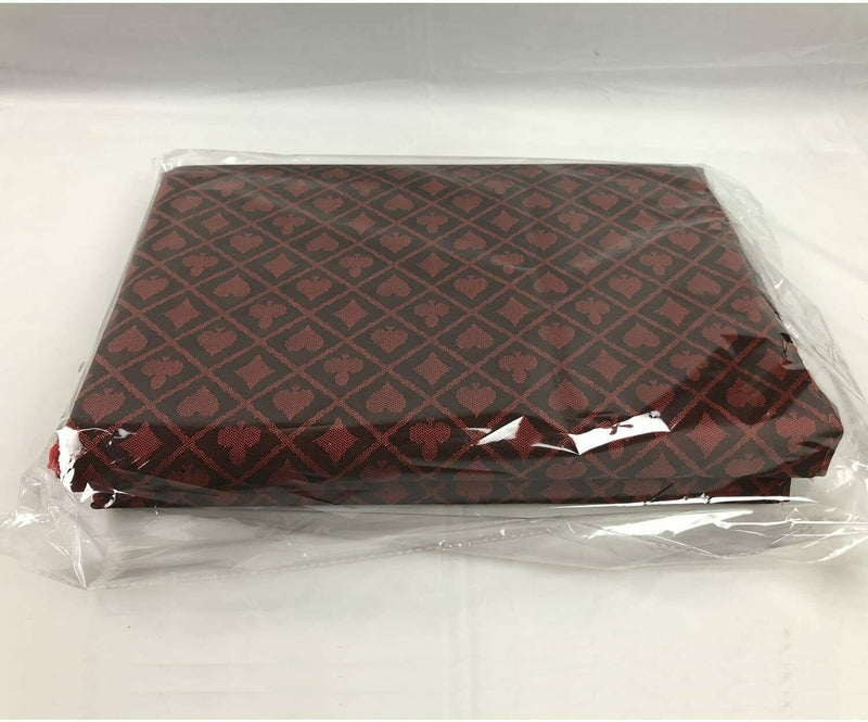 Red Two-Tone Suited Speed Cloth 100% Polyester Poker Table Felt 120x60
