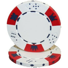 White Crown & Dice 14 Gram - 100 Poker Chips