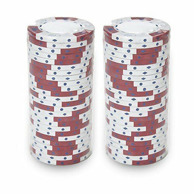 White Crown & Dice 14 Gram - 100 Poker Chips