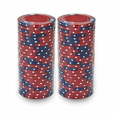 Red Crown & Dice 14 Gram - 100 Poker Chips