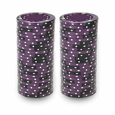 Purple Crown & Dice 14 Gram - 100 Poker Chips