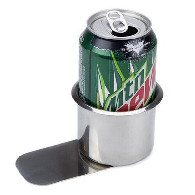 Standard Stainless Steel Slide Under Cup Holders - 10 Pack