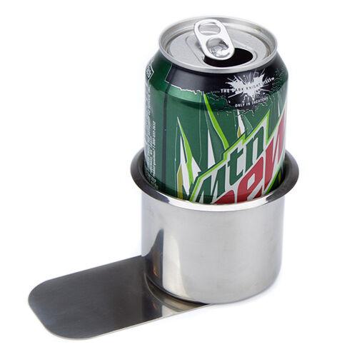 Standard Stainless Steel Slide Under Cup Holders - 10 Pack